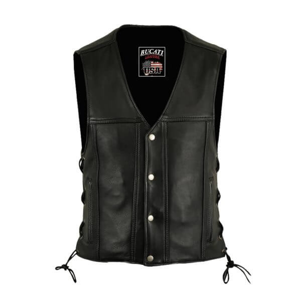 Men's Vest 167 - Bucati Leather